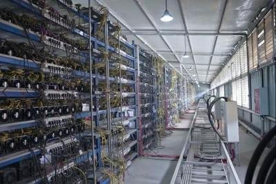 An Ethereum mining farm repurposed for other cryptocurrencies.