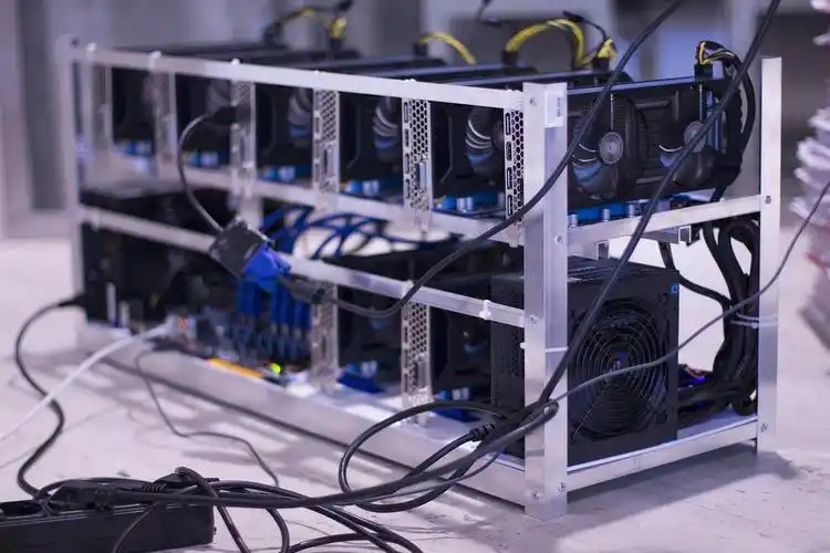 Advanced Bitcoin mining rig assembled with state-of-the-art chips