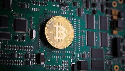 High-performance Bitcoin mining rig showcasing advanced ASIC hardware